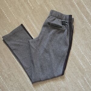 The North Face Gray Sweatpants with Tapered Ankle Design